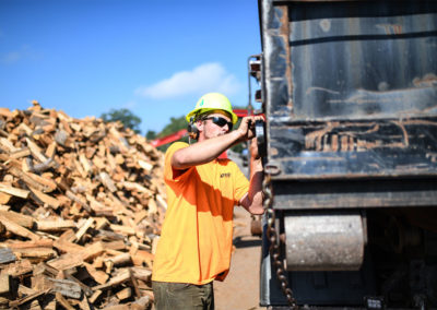 Firewood Being Loaded