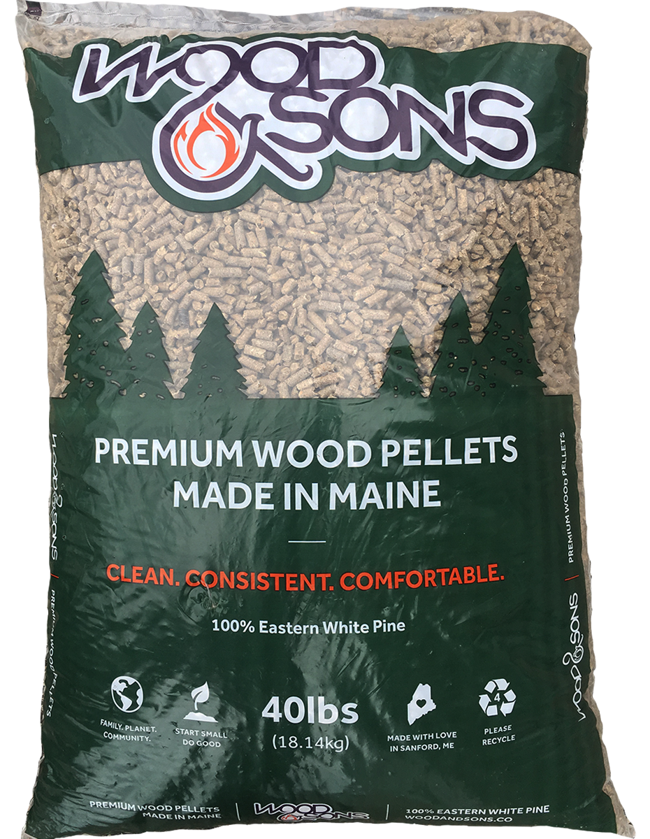 woods-and-sons-wood-pellet-bag Wood & Sons Premium Softwood Pellets (1 Ton)
